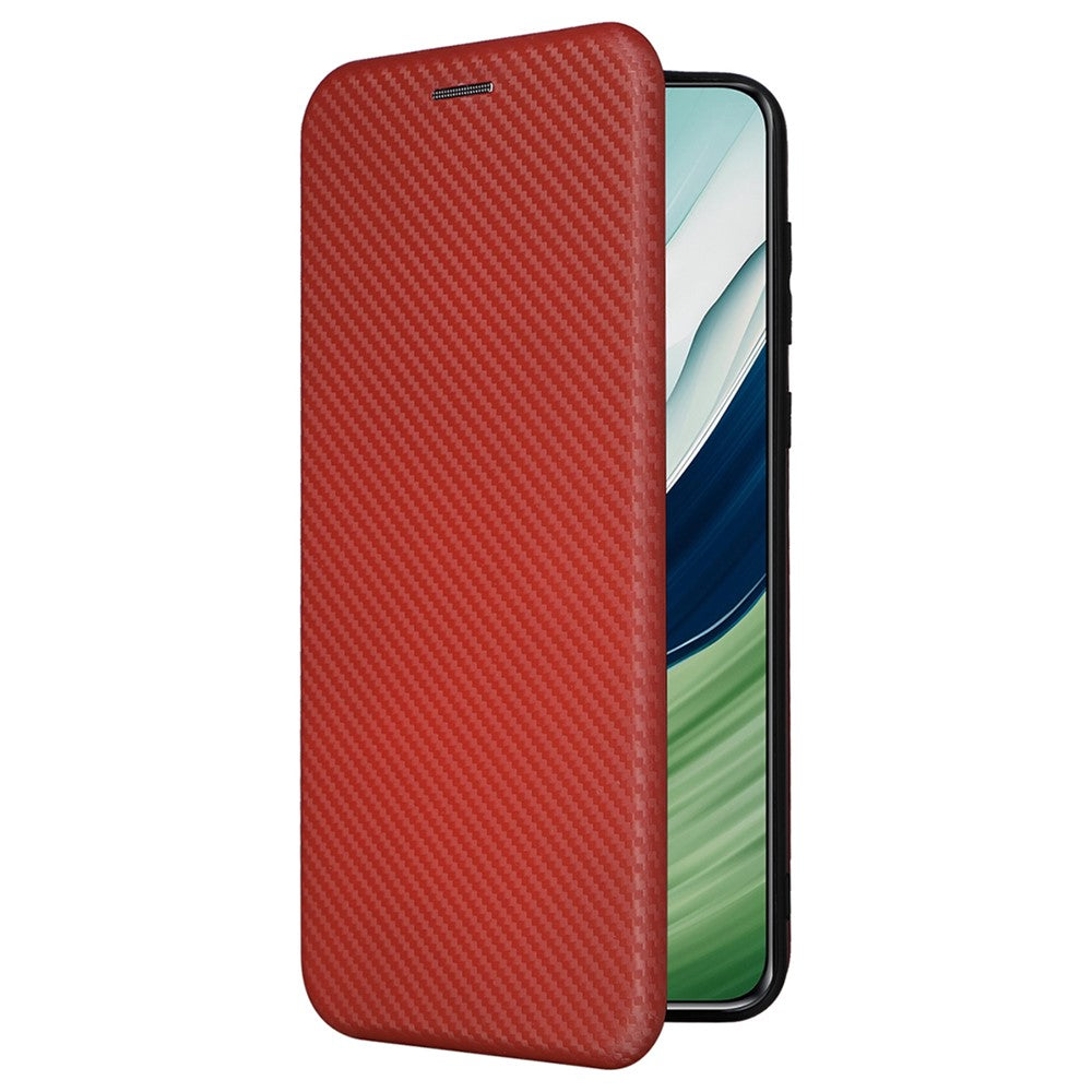 For Huawei Mate 60 Carbon Fiber Texture Card Holder Phone Case Leather Stand Anti-fall Cover