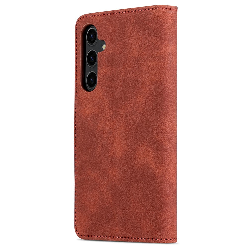 AZNS För Samsung Galaxy S23 FE Slim PU-läderfodral Magnetiskt stativ Plånboksfodral