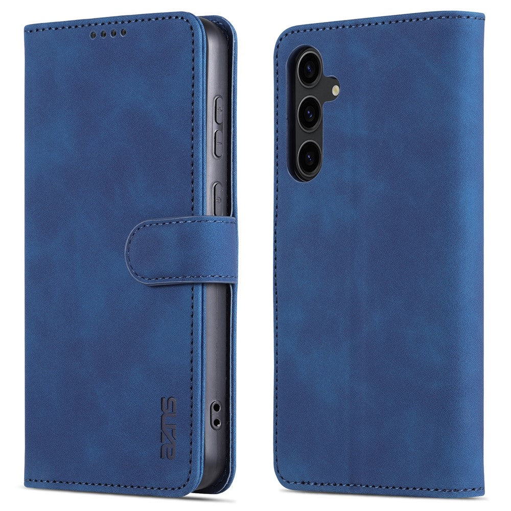 AZNS För Samsung Galaxy S23 FE Slim PU-läderfodral Magnetiskt stativ Plånboksfodral