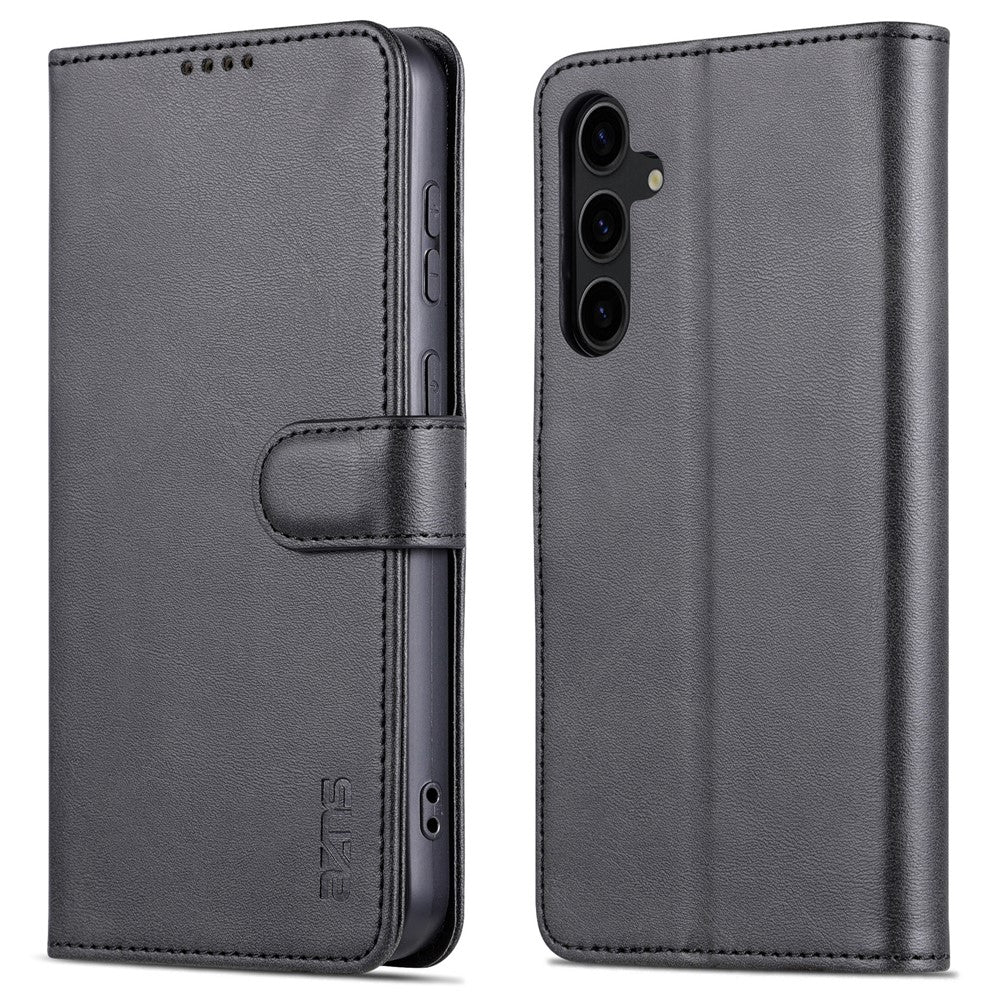 AZNS För Samsung Galaxy S23 FE Slim PU-läderfodral Magnetiskt stativ Plånboksfodral