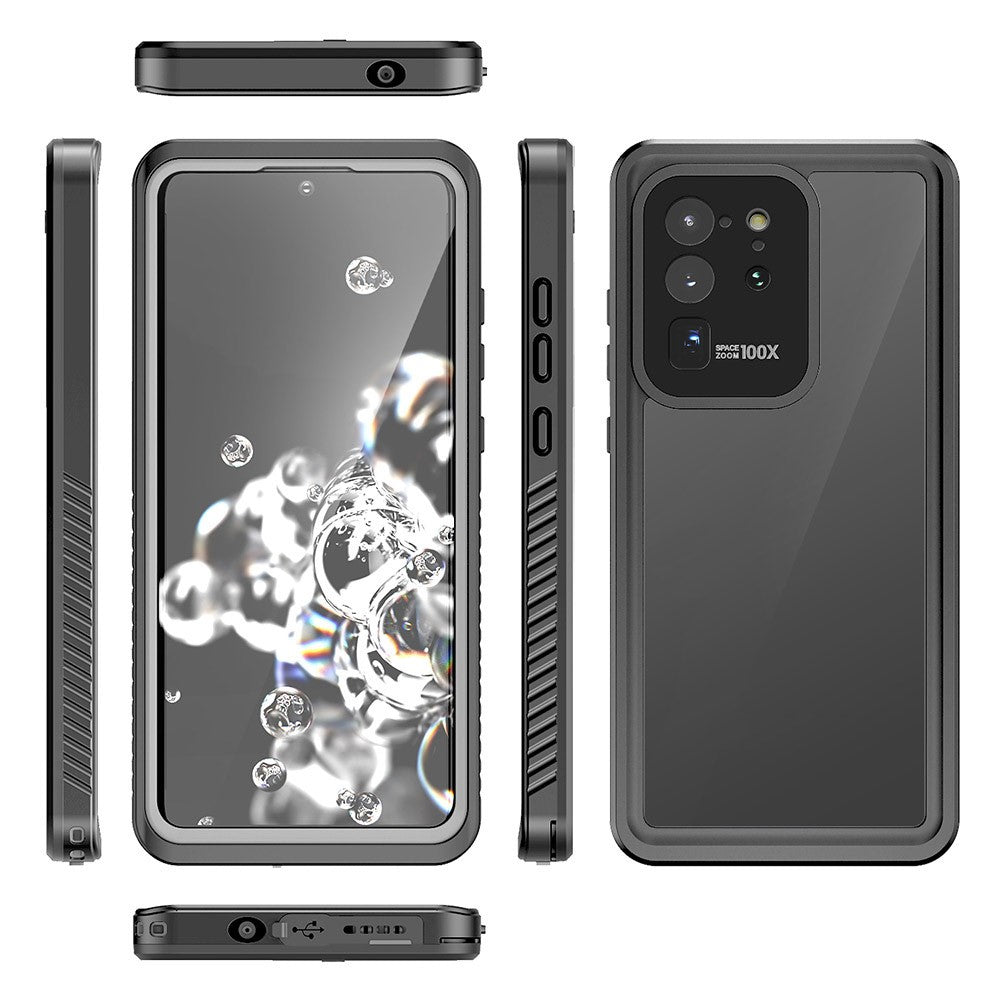 FS Series IP68 Waterproof Case For Samsung Galaxy S20 Ultra Transparent All Inclusive Phone Protective Shell