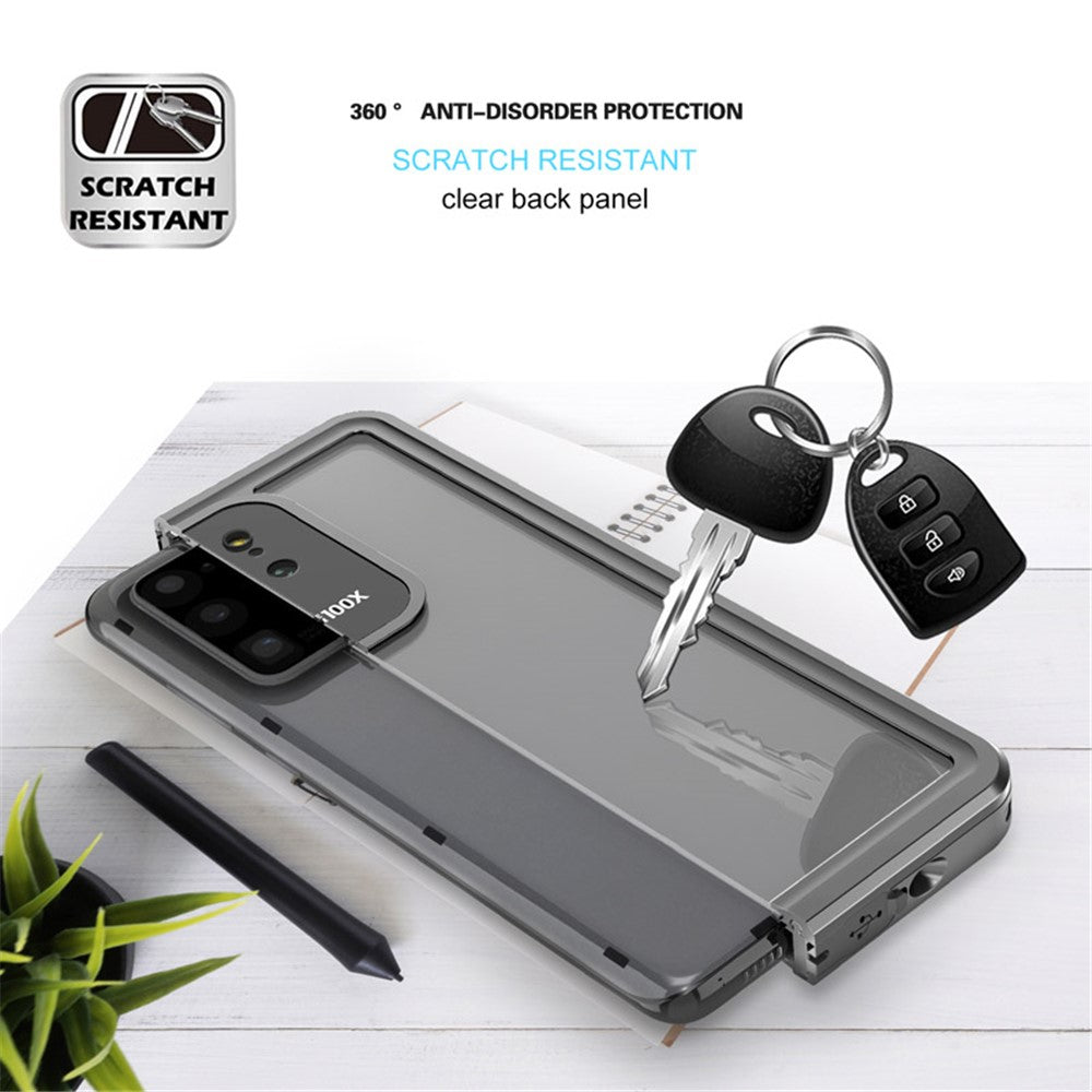FS Series IP68 Waterproof Case For Samsung Galaxy S20 Ultra Transparent All Inclusive Phone Protective Shell