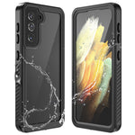 FS Series IP68 Waterproof Case For Samsung Galaxy S21 5G Cell Phone Dust-proof Anti-drop Clear Shell