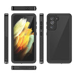 FS Series IP68 Waterproof Case For Samsung Galaxy S21 5G Cell Phone Dust-proof Anti-drop Clear Shell