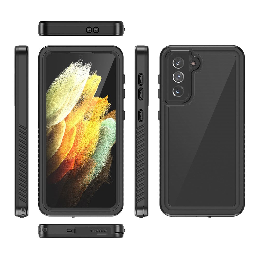 FS Series IP68 Waterproof Case For Samsung Galaxy S21 5G Cell Phone Dust-proof Anti-drop Clear Shell