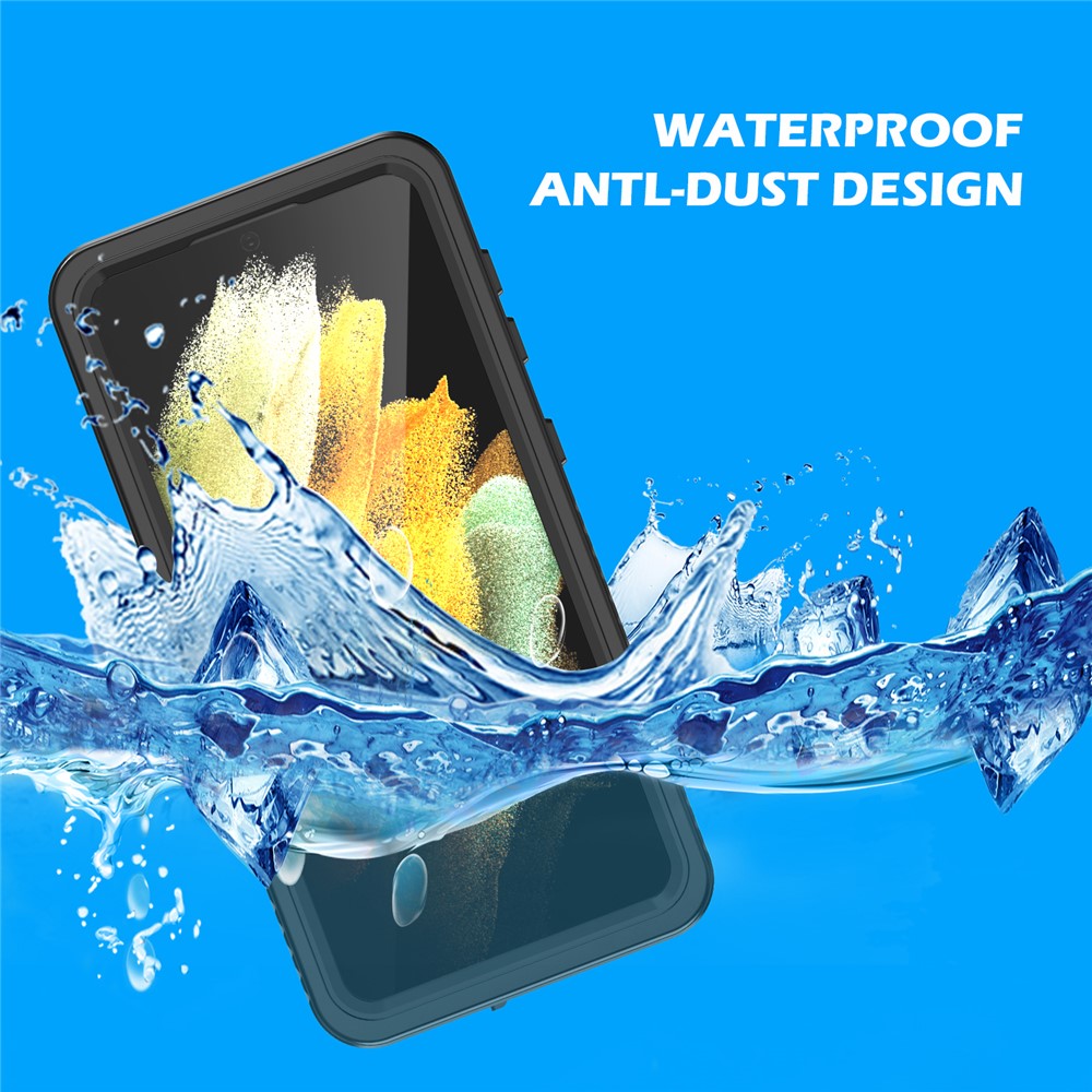 FS Series IP68 Waterproof Case For Samsung Galaxy S21 5G Cell Phone Dust-proof Anti-drop Clear Shell