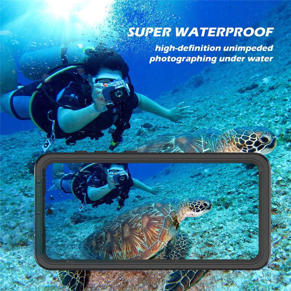FS Series IP68 Waterproof Case For Samsung Galaxy S21 5G Cell Phone Dust-proof Anti-drop Clear Shell