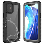 FS-serie til iPhone 12 mini Snorkel-dykkeretui IP68 vandtæt fuldt forseglet klart telefoncover