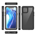 FS-serie til iPhone 12 mini Snorkel-dykkeretui IP68 vandtæt fuldt forseglet klart telefoncover