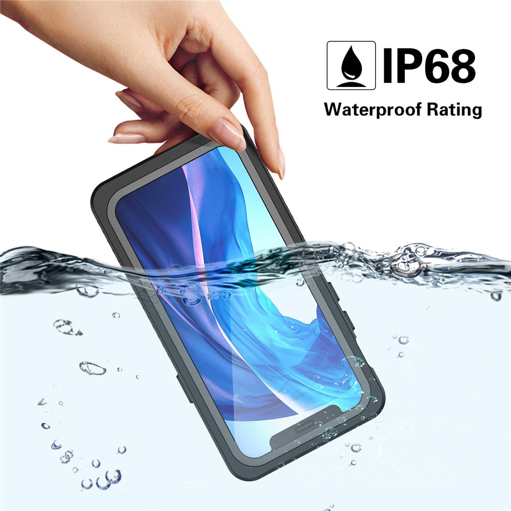 FS-serie til iPhone 12 mini Snorkel-dykkeretui IP68 vandtæt fuldt forseglet klart telefoncover