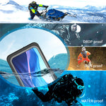 FS-serie til iPhone 12 mini Snorkel-dykkeretui IP68 vandtæt fuldt forseglet klart telefoncover