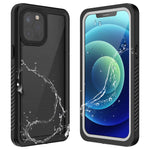 iPhone 12 Pro FS-serien IP68-vandtæt, støvtæt, gennemsigtigt stødabsorberende helkropsmobilcover