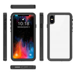 FS Series For iPhone XS Max Waterproof Diving Phone Case Underwater IP68 Full Body Dustproof Clear Cover
