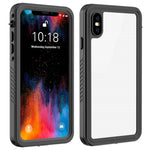 FS Series For iPhone XS Max Waterproof Diving Phone Case Underwater IP68 Full Body Dustproof Clear Cover