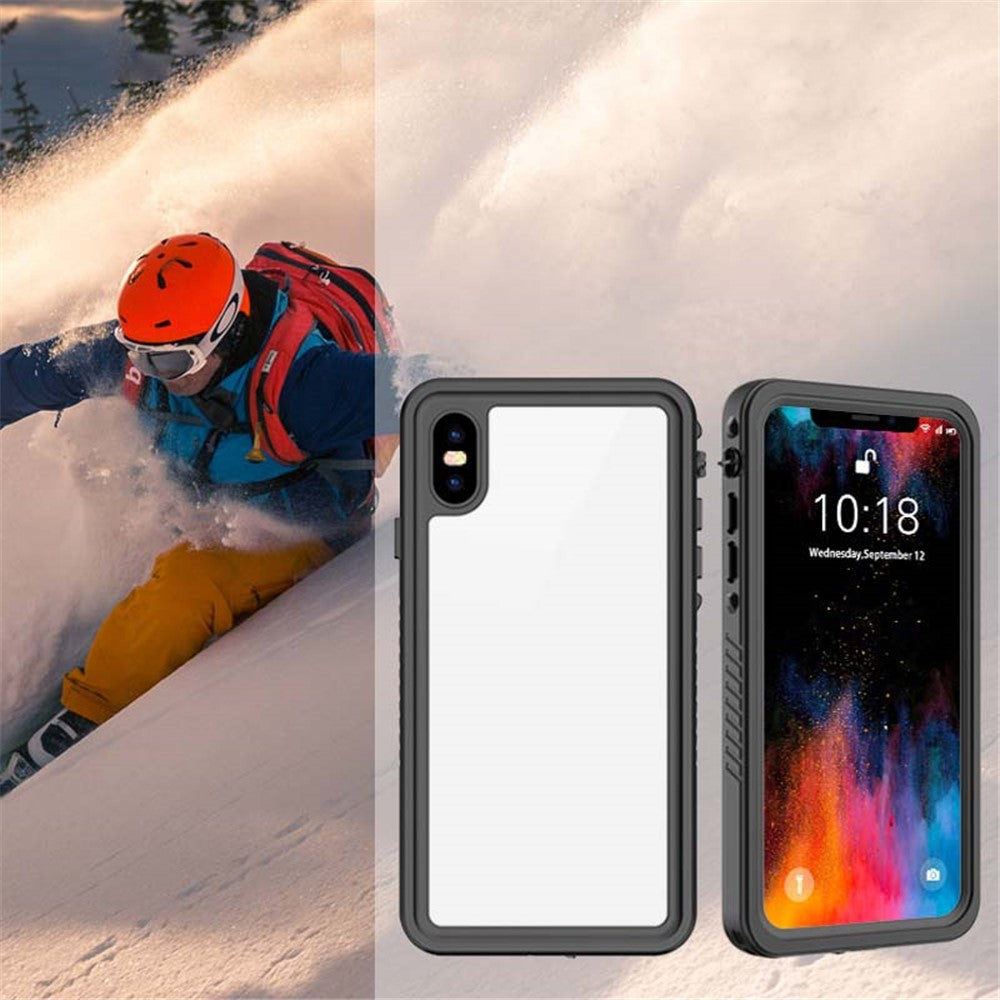 FS Series For iPhone XS Max Waterproof Diving Phone Case Underwater IP68 Full Body Dustproof Clear Cover