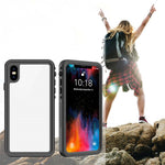 FS Series For iPhone XS Max Waterproof Diving Phone Case Underwater IP68 Full Body Dustproof Clear Cover