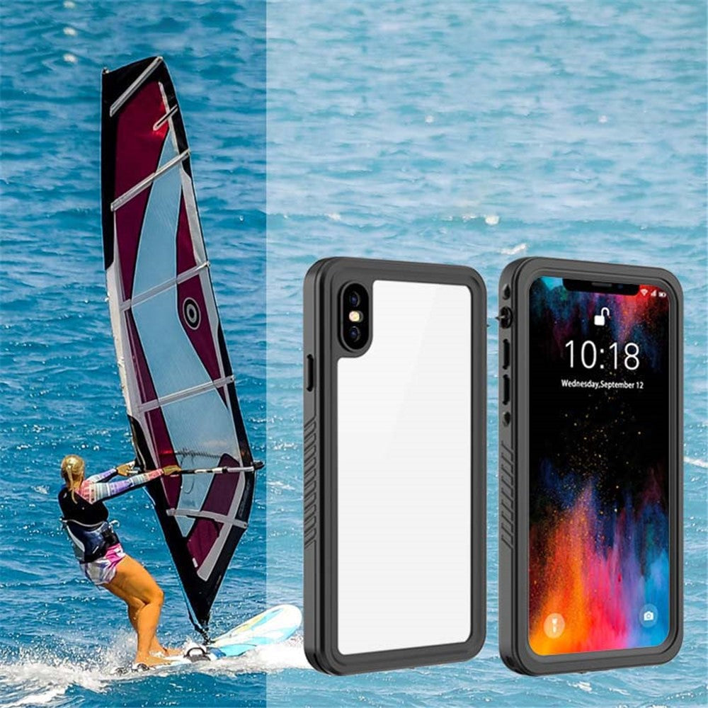 FS Series For iPhone XS Max Waterproof Diving Phone Case Underwater IP68 Full Body Dustproof Clear Cover