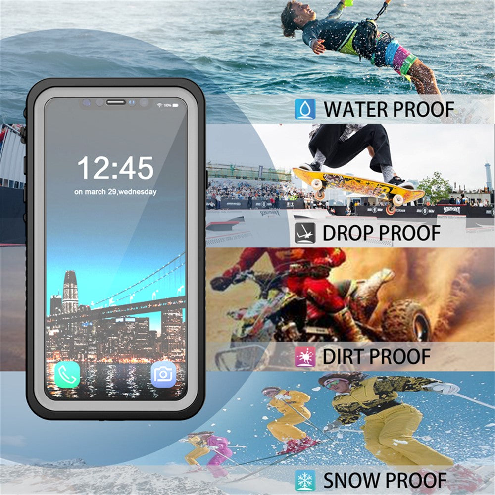 FS Series For iPhone 11 Waterproof Case Dustproof IP68 Underwater Full Body Sealed Clear Phone Cover