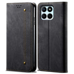 Wallet Case for Honor X8 5G / X6 4G / X6s 4G / 70 Lite 5G / Play 30M Jeans Cloth Texture Stand Leather Phone Cover
