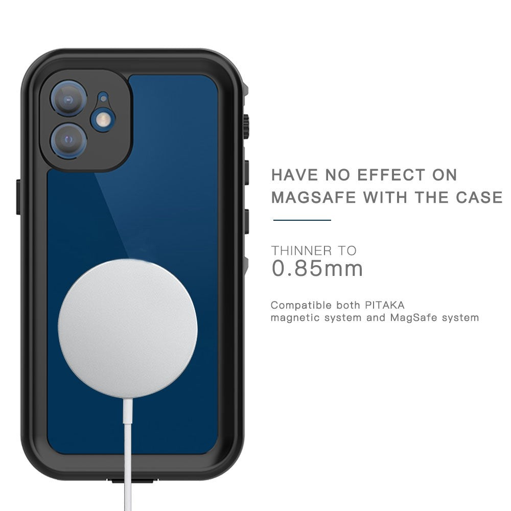 REDPEPPER Dot+ Series til iPhone 12 mini PC+TPU forseglet telefoncover IP68 vandtæt snesikkert snorkleklart cover
