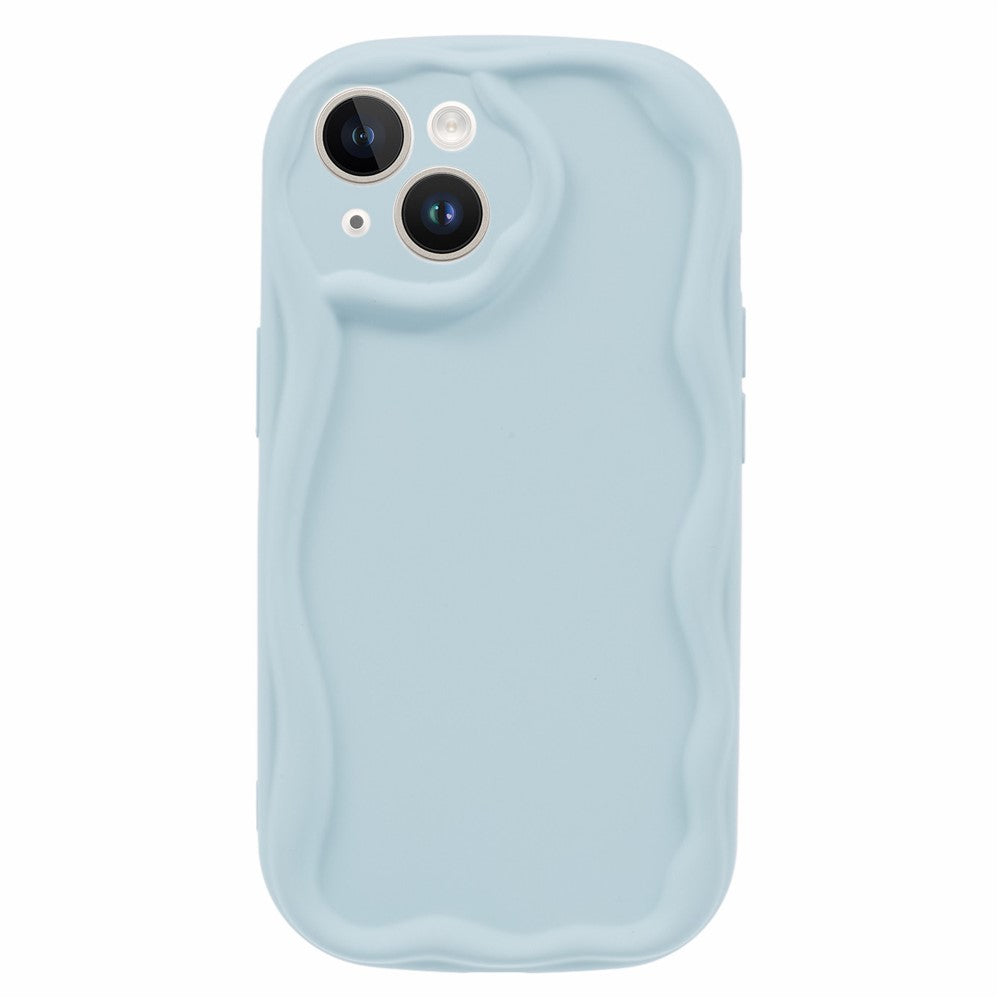 Til iPhone 14 Plus Cover Gummeret Slikfarve Ridsefast Telefon TPU-cover