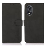KHAZNEH For Oppo A38 4G Magnetic Clasp Wallet Stand Cover Textured PU Leather Phone Case