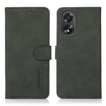 KHAZNEH For Oppo A38 4G Magnetic Clasp Wallet Stand Cover Textured PU Leather Phone Case