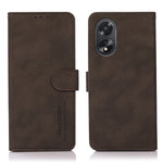 KHAZNEH For Oppo A38 4G Magnetic Clasp Wallet Stand Cover Textured PU Leather Phone Case