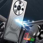 For Honor X50 Hollow Heat Dissipation Phone Back Case TPU+Aluminum Alloy Cover