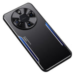 For Huawei Mate 60 Pro Phone Case TPU + Aluminum Alloy Anti-drop Cellphone Back Cover