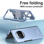 For Huawei Mate X3 5G Protective Phone Case Hard PC Anti-Scratch Cover with Tempered Glass Film