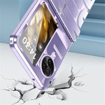 For Oppo Find N3 Flip 5G Electroplating Folding Phone Case Hard PC Phone Cover with Hinge Protection