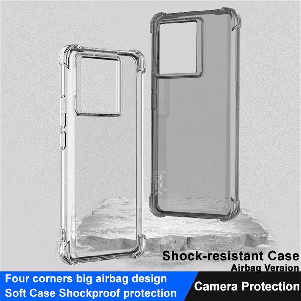 IMAK For Xiaomi 13T / 13T Pro Airbag Corner Drop Protection Phone Case Transparent TPU Cover