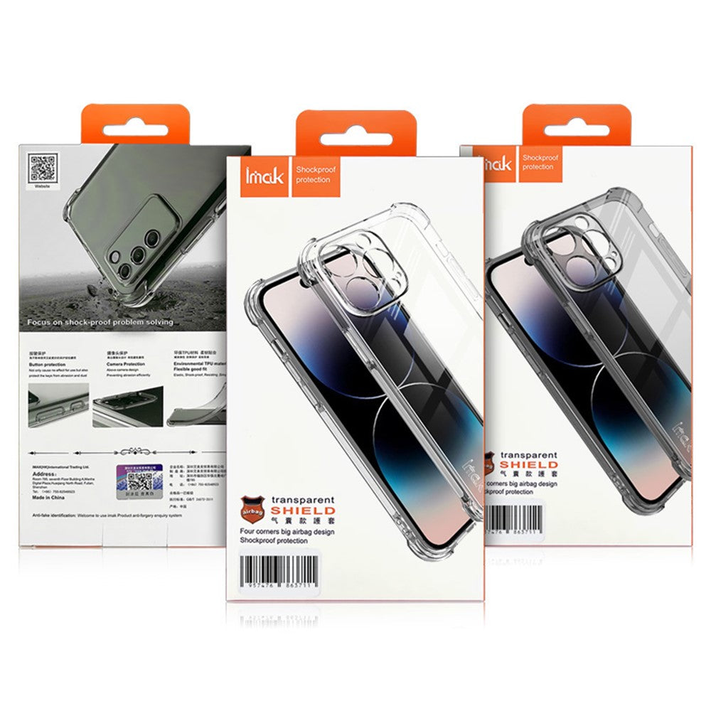 IMAK For Xiaomi 13T / 13T Pro Airbag Corner Drop Protection Phone Case Transparent TPU Cover