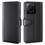 For Xiaomi 13T / 13T Pro / Redmi K60 Ultra Case Genuine Split Leather Phone Cover with Wallet Stand