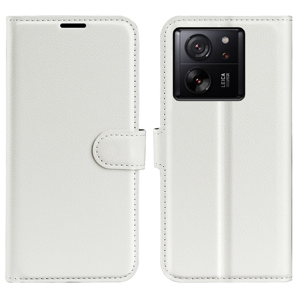 For Xiaomi 13T / 13T Pro Drop Protection Litchi Texture Stand Wallet Phone Case PU Leather Cover