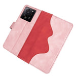For Xiaomi 13T / 13T Pro Dual-color Splicing Phone Case PU Leather+TPU Wallet Stand Shock-absorbing Cover