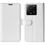 Xiaomi 13T / 13T Pro / Redmi K60 Ultra PU-läder mobilmobilskal Crazy Horse Texture Viewer Stand plånboksfodral