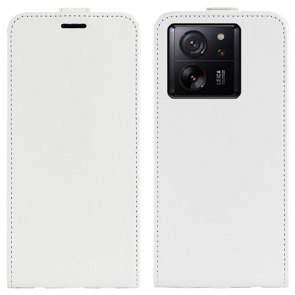 For Xiaomi 13T / 13T Pro / Redmi K60 Ultra Vertical Flip Card Holder Phone Shell Crazy Horse Texture Cover Leather Case