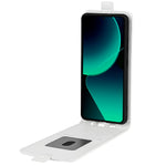 For Xiaomi 13T / 13T Pro / Redmi K60 Ultra Vertical Flip Card Holder Phone Shell Crazy Horse Texture Cover Leather Case