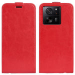 For Xiaomi 13T / 13T Pro / Redmi K60 Ultra Vertical Flip Card Holder Phone Shell Crazy Horse Texture Cover Leather Case