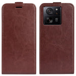 For Xiaomi 13T / 13T Pro / Redmi K60 Ultra Vertical Flip Card Holder Phone Shell Crazy Horse Texture Cover Leather Case