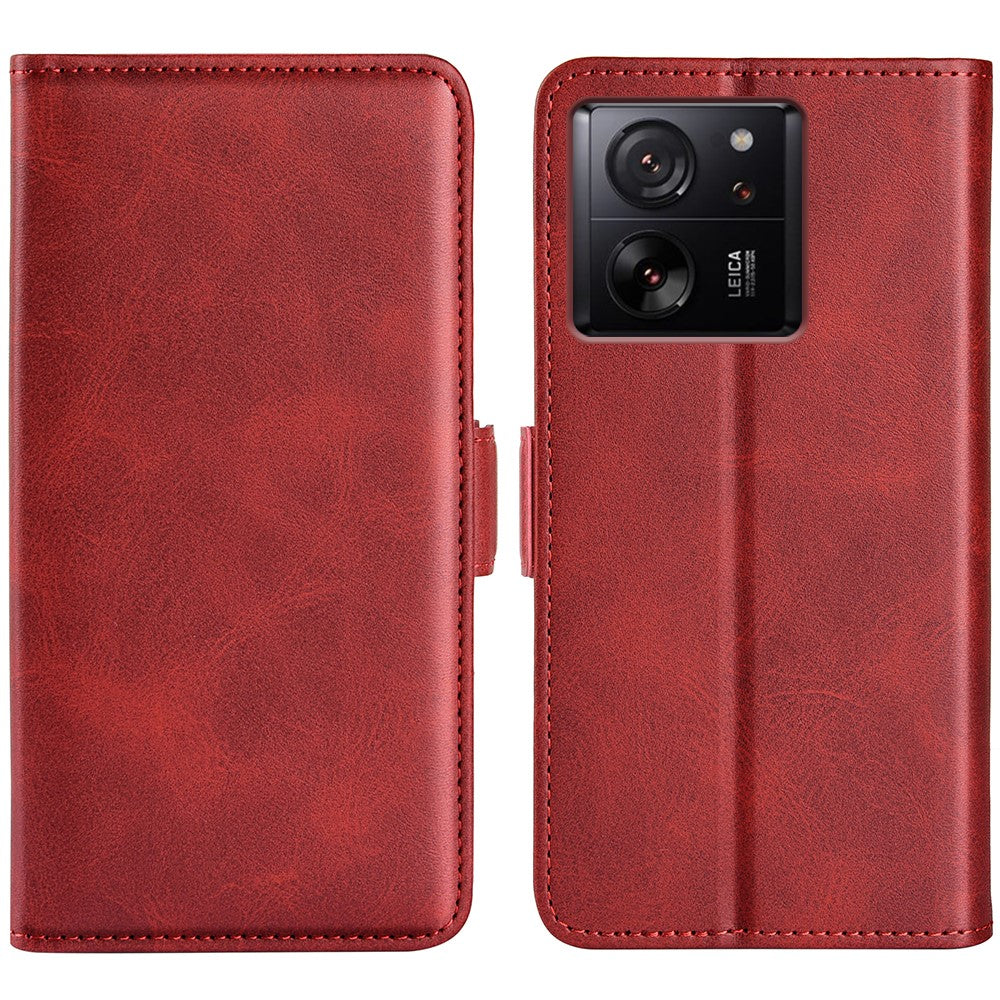 For Xiaomi 13T / 13T Pro Fall Protection Calf Texture Phone Cover Leather Wallet Stand Flip Case