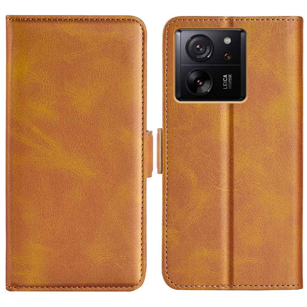 For Xiaomi 13T / 13T Pro Fall Protection Calf Texture Phone Cover Leather Wallet Stand Flip Case