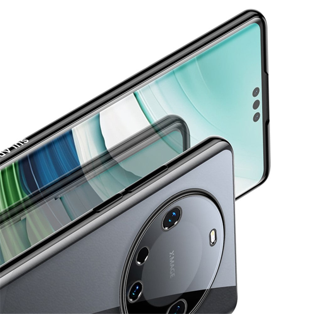 SULADA For Huawei Mate 60 Pro / Mate 60 Pro+ TPU Phone Case Electroplating Straight Edge Clear Back Cover