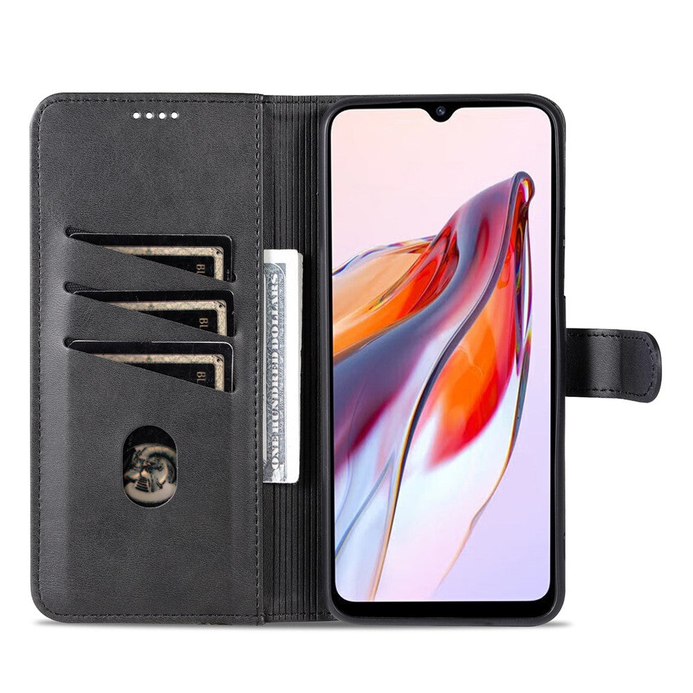 AZNS För Xiaomi Redmi Note 12 Turbo / Poco F5 5G Läderfodral med fallskydd, fällbart stativ, plånboksfodral