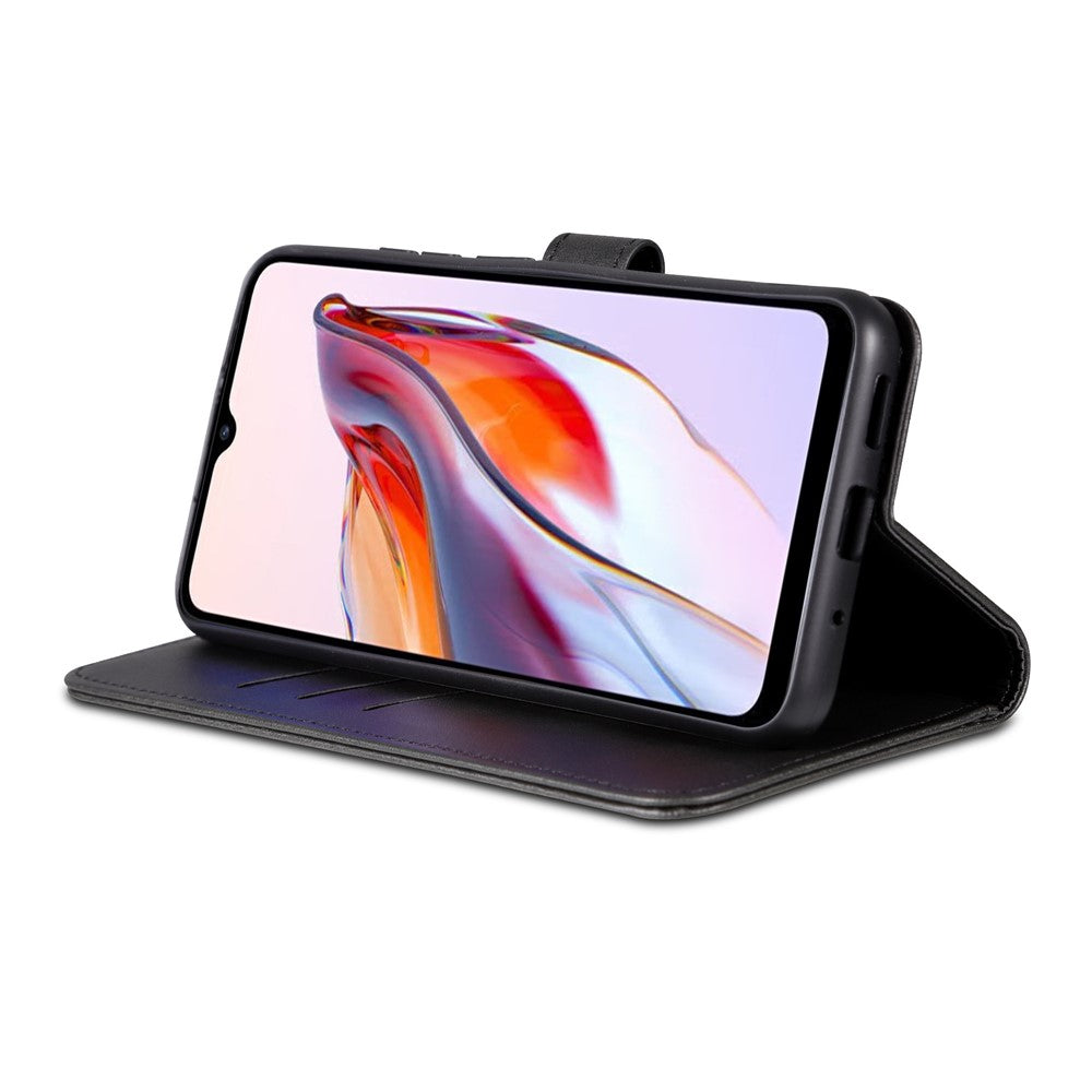 AZNS För Xiaomi Redmi Note 12 Turbo / Poco F5 5G Läderfodral med fallskydd, fällbart stativ, plånboksfodral