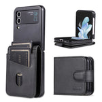 AZNS For Samsung Galaxy Z Flip4 5G Case PU Leather Card Holder Phone Cover