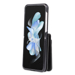AZNS For Samsung Galaxy Z Flip4 5G Case PU Leather Card Holder Phone Cover