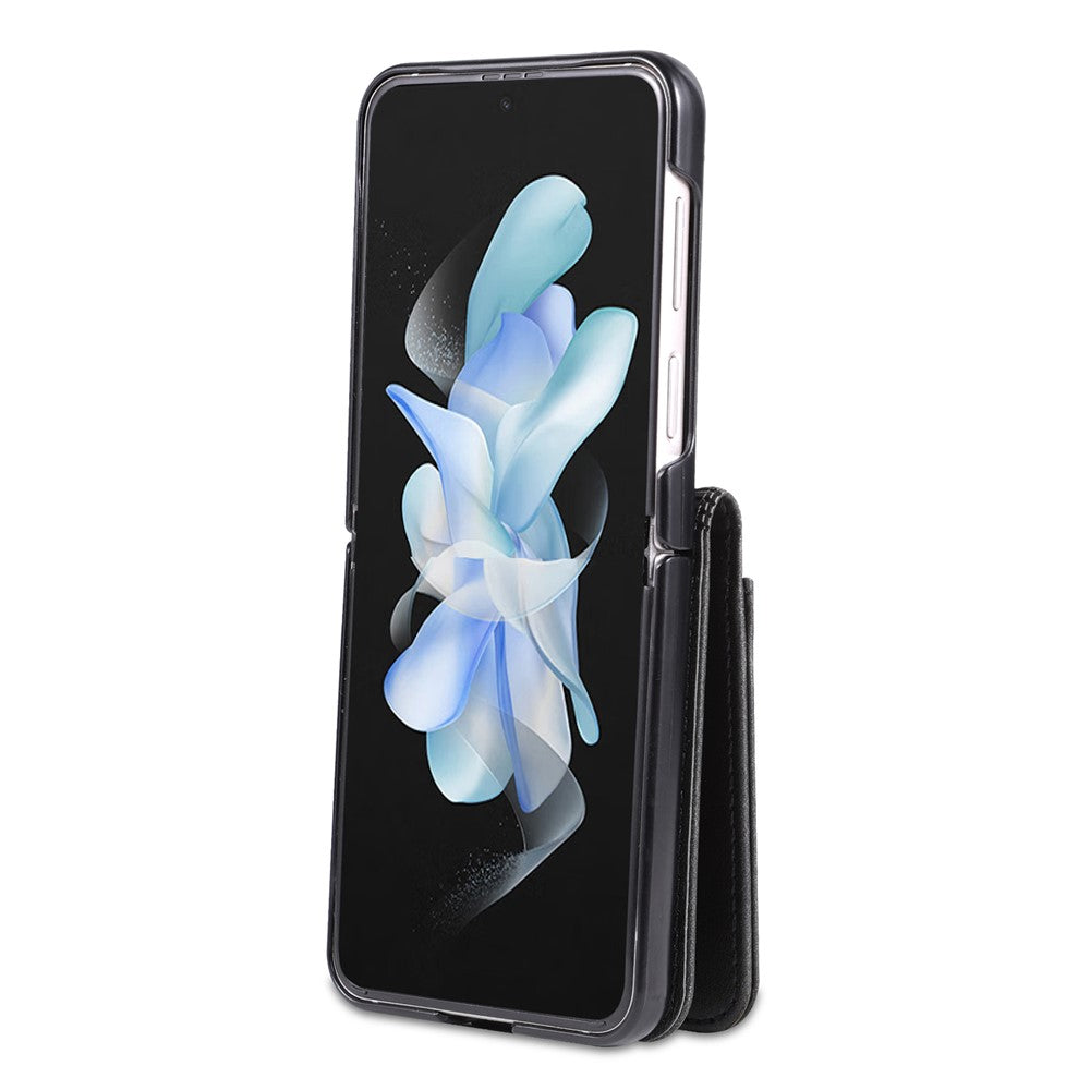 AZNS For Samsung Galaxy Z Flip4 5G Case PU Leather Card Holder Phone Cover